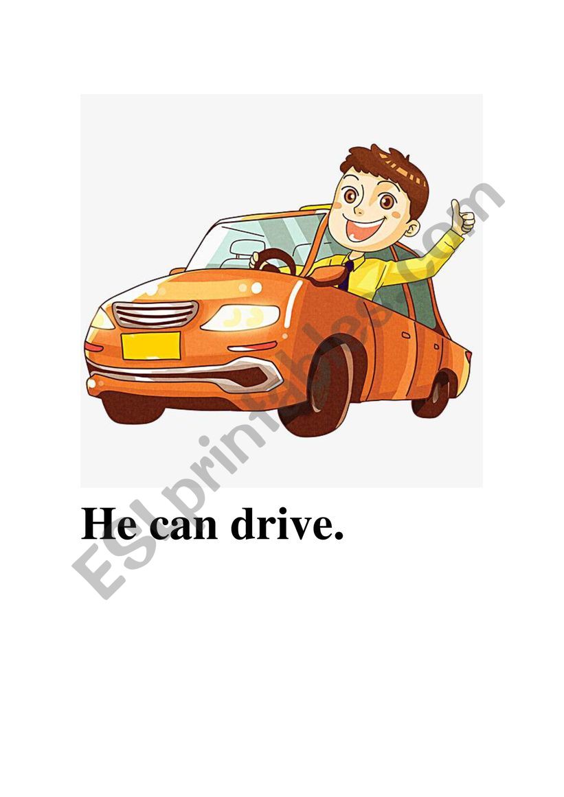 Can or can`t, sentences and pictures (part 2)